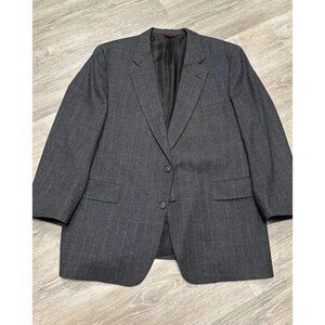 Hart Schaffner Marx Men's‎ Size 40 R Gray Wool Blazer Sport Coat 2 Button USA